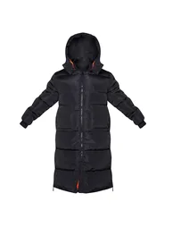 Plus Black Maxi Contrast Hooded Puffer Jacket - 4