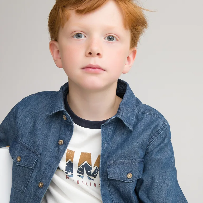 La Redoute Collections Blue Denim Shirt - 1