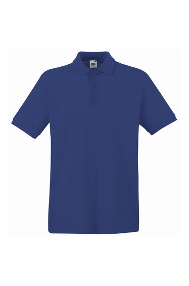 Fruit Of The Loom Premium Mens Short Sleeve Polo Shirt - Navy