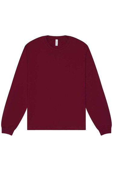 Bella + Canvas Adult Heavyweight Long-Sleeved T-Shirt - Maroon
