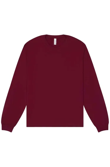Bella + Canvas  Adult Heavyweight Long-Sleeved T-Shirt - Maroon