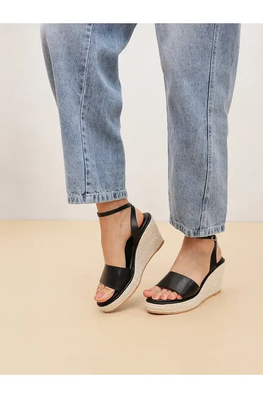 Women Espadrille Wedge Sandals with Ankle Strap