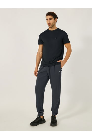 Slim Fit Printed Waistband Training Trackpants