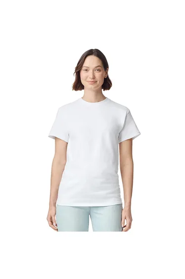 Gildan Unisex Adult Ultra Cotton T-Shirt - White
