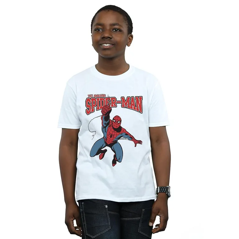 Spider-Man Boys Leap T-Shirt - White