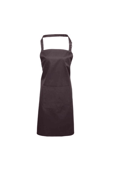 Premier Unisex Adult Colours Pocket Full Apron - Charcoal