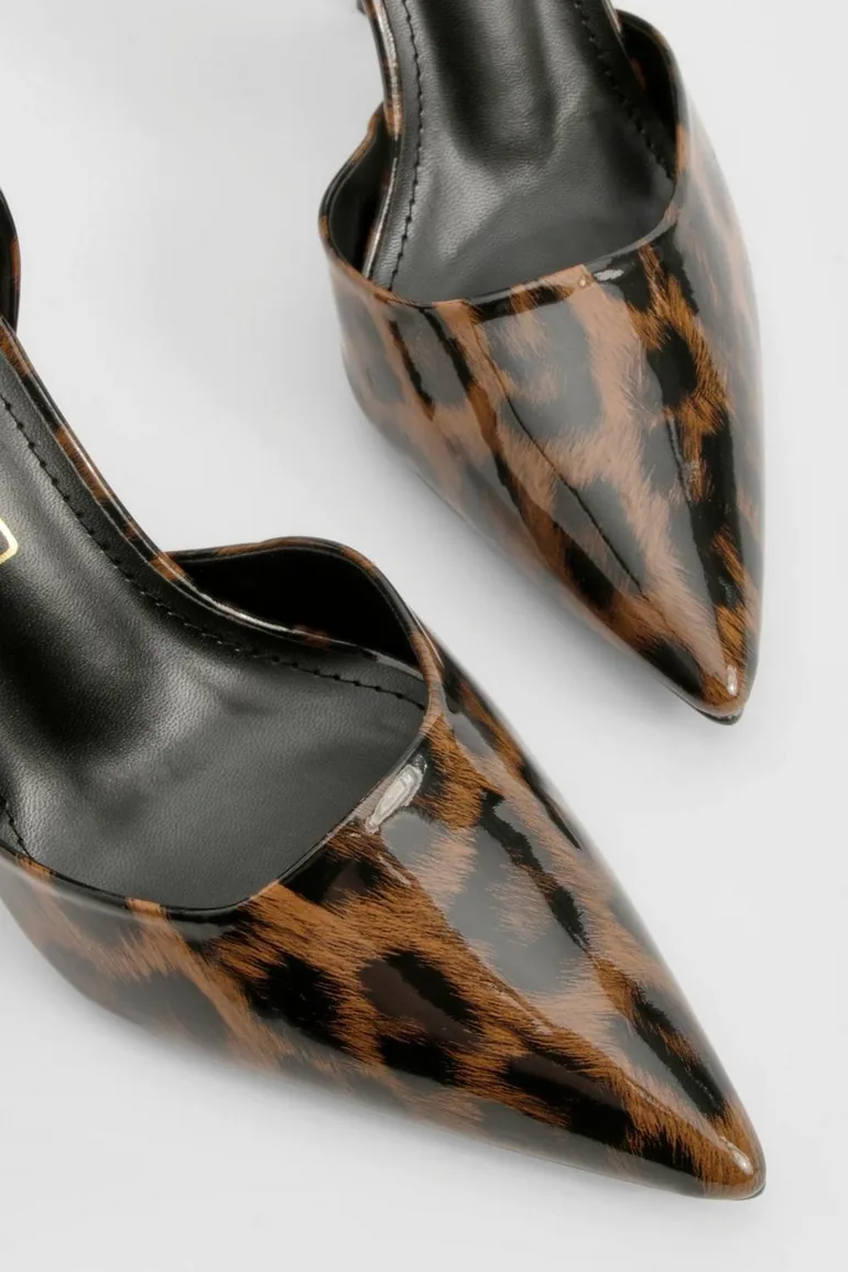 حذاء بكعب عالي بطبعة حيوانات - 3