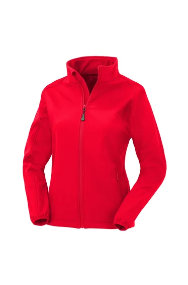 Result Genuine Recycled Womens/Ladies Printable Soft Shell Jacket - Red