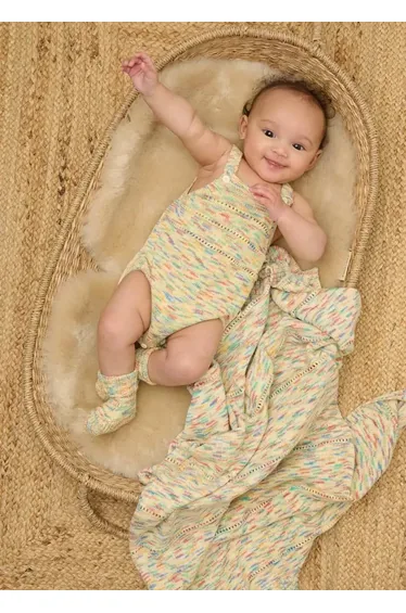 Magic - Space Dye Knitted Bubble Romper