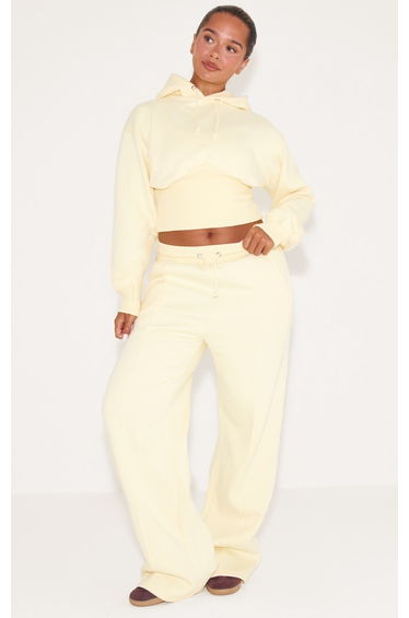 Shape Lemon Sweat Seam Detail Wide Leg Joggers