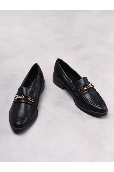 حذاء فلات جلاموروس باللون الأسود