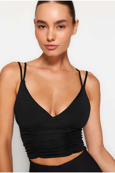 Sports Bra - Black - Plain