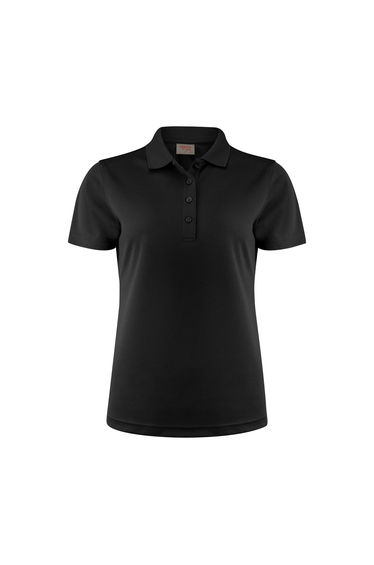 Printer RED Womens/Ladies Smash Polo Shirt - Black