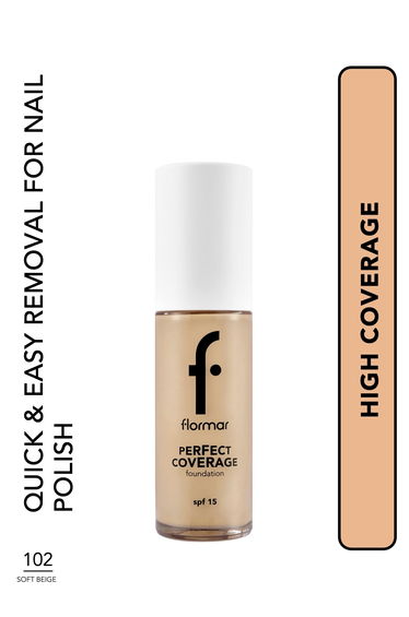 Flormar Perfect Coverage Foundation 102 Soft Beige
