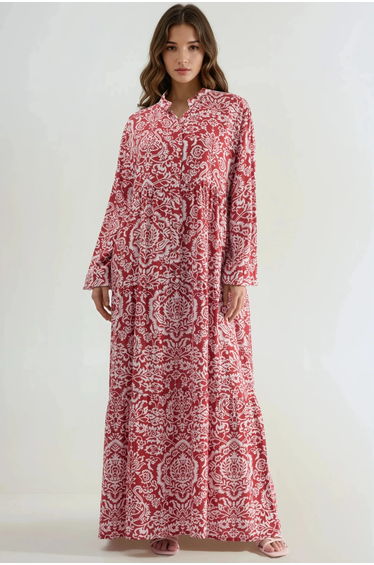 Comfortable Patterned Maxi Dress