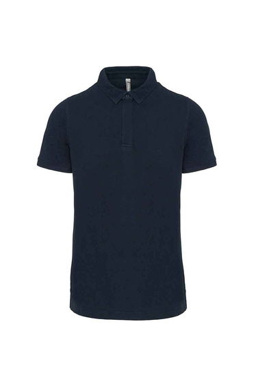 Kariban Mens Piqué Stud Front Polo Shirt - Navy