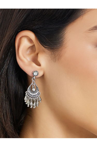 Silver Boho Dangle Earrings