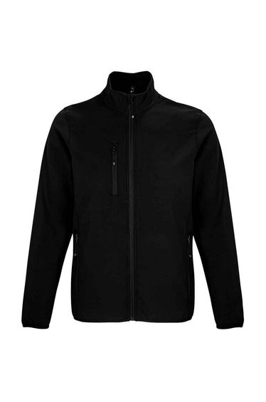 SOLS Mens Falcon Recycled Soft Shell Jacket - Black