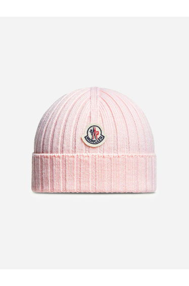 Moncler Enfant Baby Girls Wool Beanie Hat in Pink