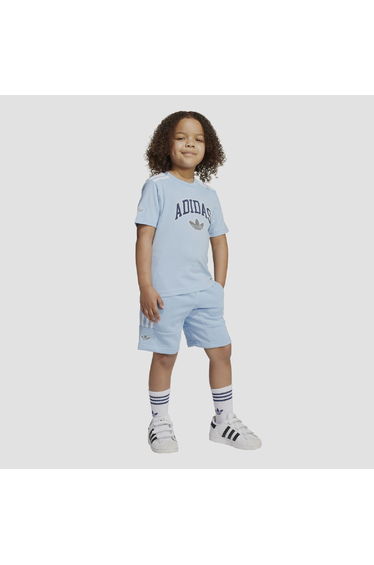 Boy's adidas Originals Juniors T-Shirt and Short Set in Blue