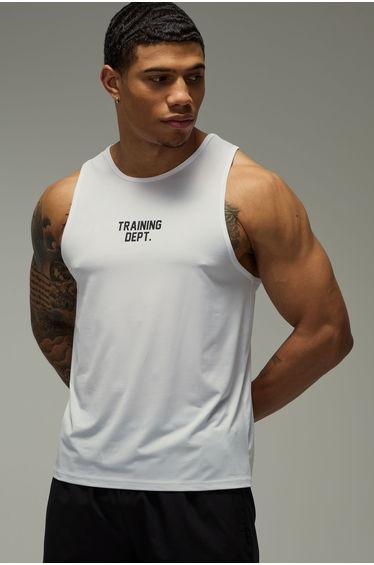 Training Dept Regular Fit Vest - white