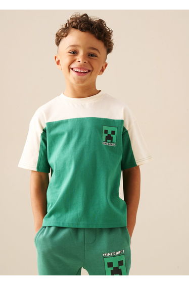 Minecraft Oversized Varsity Tee