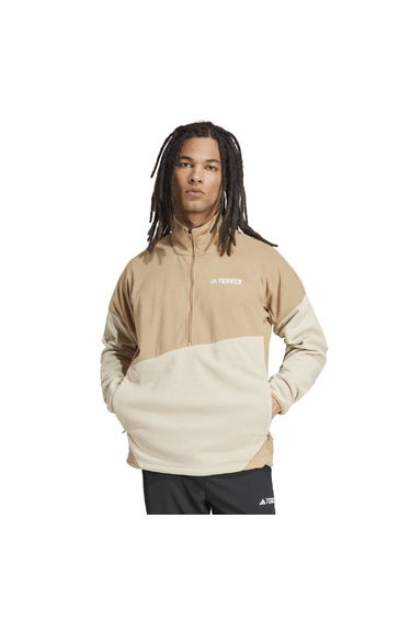 Men's adidas Terrex Multi Climawarm Fleece Anorak in Brown