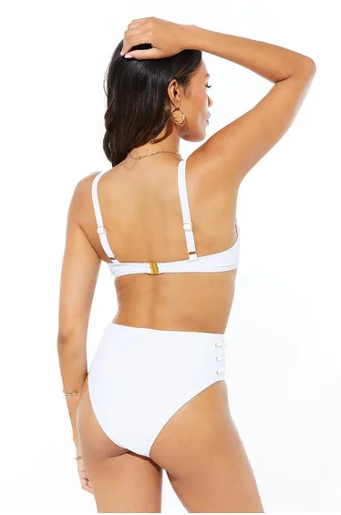 Woven High Waisted Bikini Briefs