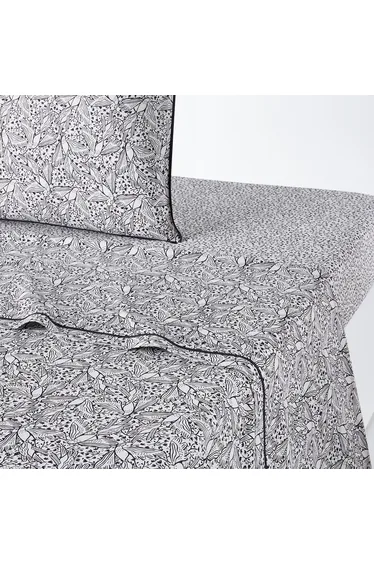 شرشف سرير قطن بطبعة