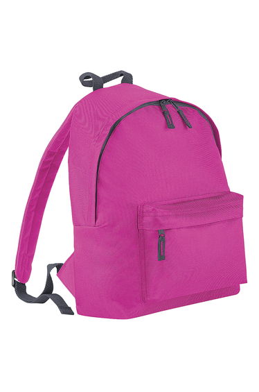 Bagbase Fashion Backpack / Rucksack (18 Litres) - Fuchsia/Graphite