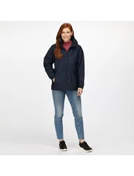 Regatta Womens/Ladies Waterproof Windproof Jacket (Fleece Lined) - Navy - 1