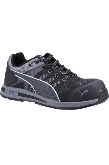 Puma Safety Mens Elevate Low Knitted Safety Trainers - Black