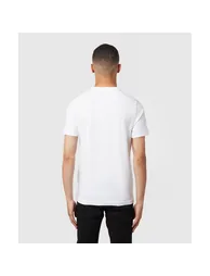 Men's Farah Danny Slim Fit Organic Cotton T-Shirt in White - 2