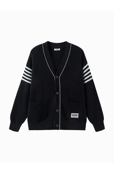 Boys' Knitted Cardigan With Linings