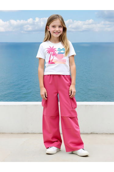 Teens Graphic T-Shirt and Cargo Pants Set