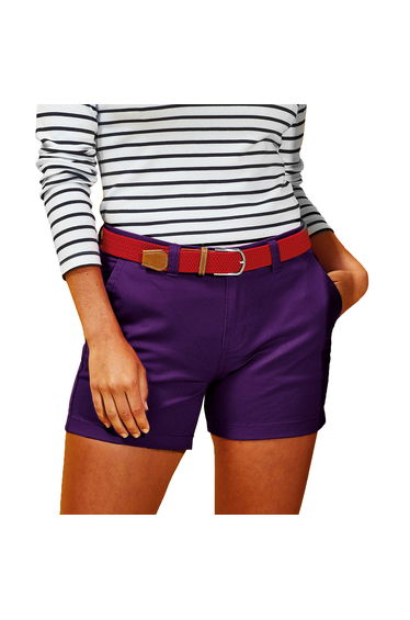 Asquith & Fox Womens/Ladies Classic Fit Shorts - Purple