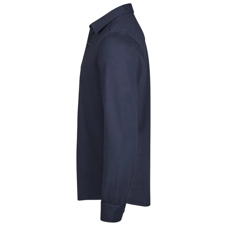 Tee Jays Mens Luxury Stretch Organic Long-Sleeved Shirt - Navy - 3