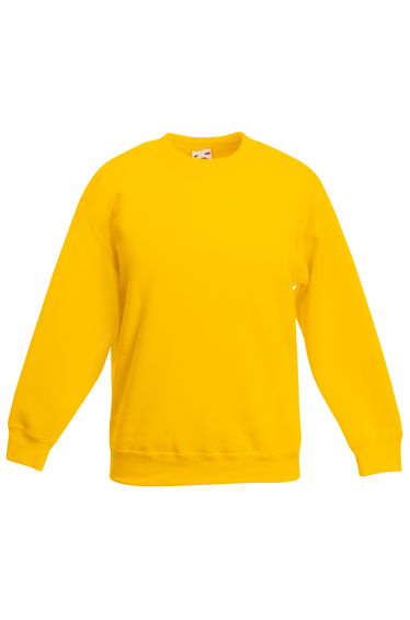 Fruit Of The Loom Kids Unisex Classic 80/20 Set-In Sweatshirt (Pack of 2) - Sunflower
