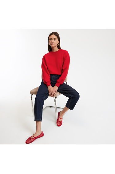 Crew Neck Sweatshirt in Loose Fit