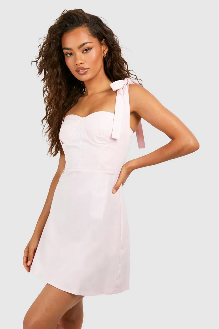 tie strap corset dress Cherry Red Glitter Tulle Maxi Dress