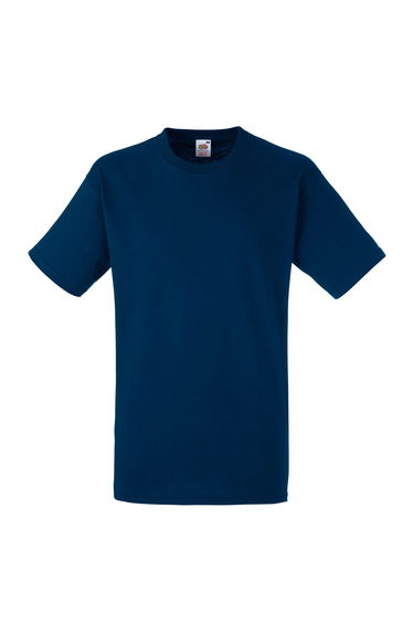 Fruit Of The Loom Mens Heavy Weight Belcoro® Cotton Short Sleeve T-Shirt - Navy