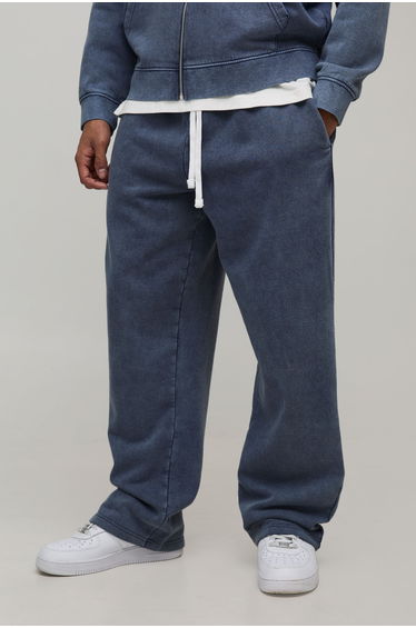 Essential Washed Extreme Wide Leg Jogger - washed light blue