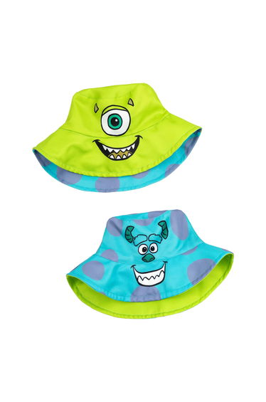 Monsters Inc Childrens/Kids Mike & Sulley Reversible Bucket Hat - Multicoloured