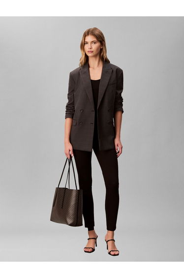 Emblem Aop Tote With Pouch Dark Brown Aop