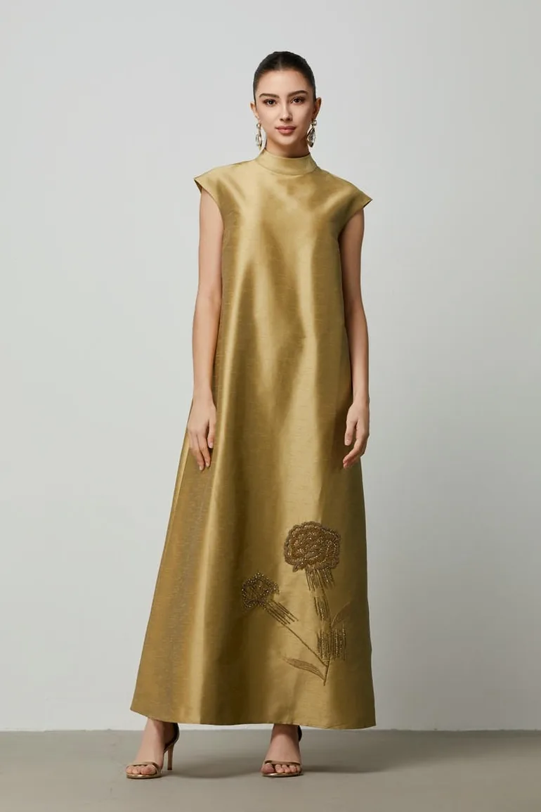 golden kaftan dress GOLDEN GIRL KAFTAN DRESS