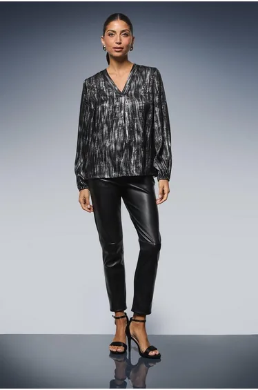 Abstract Metallic Overhead Shirt