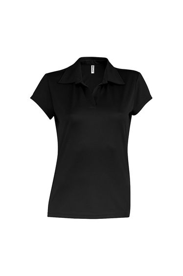 Kariban Proact Womens/Ladies Short Sleeve Performance Polo Shirt - Black