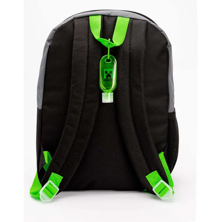 Minecraft Childrens/Kids Time To Mine Backpack Set - Black/Green - 1