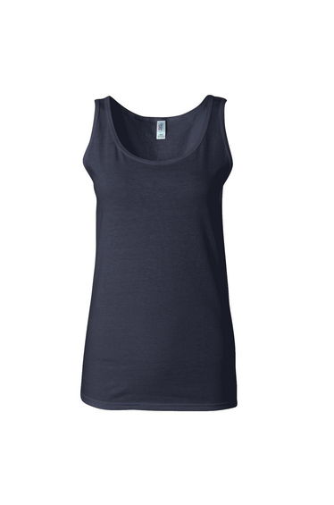 Gildan Ladies Soft Style Tank Top Vest - Navy