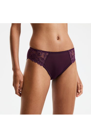 Pack of 2 Lyssa Knickers in Plain/Embroidered Tulle
